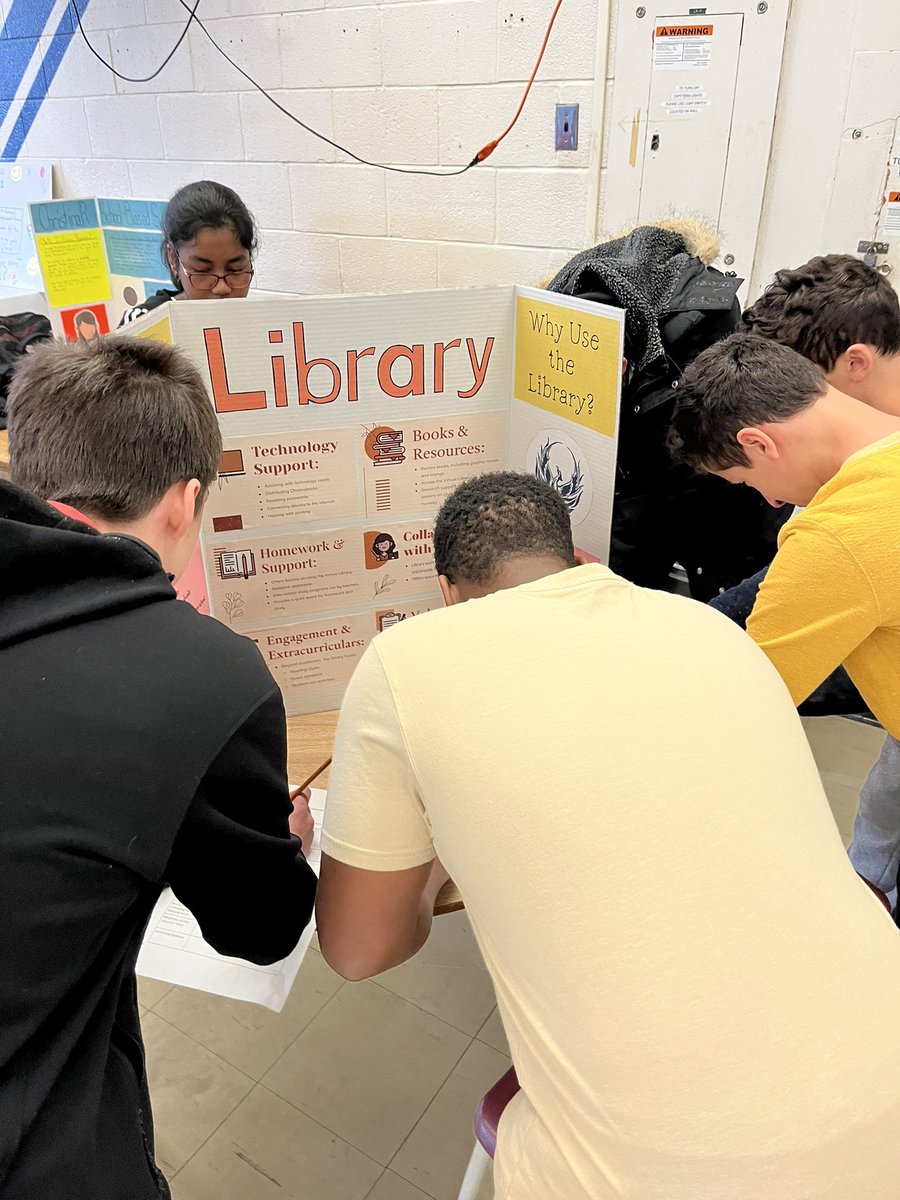 NorthviewHtsSS's tweet photo. School and Community Resource Fair, hosted by the @NorthviewHMST GLS classes.
Topics included different departments and courses, the school and public libraries, the roles of Guidance and our CYW's, student leadership groups, and more
@tdsb #studentleadership #cyw https://t.co/IoA4QksRnu