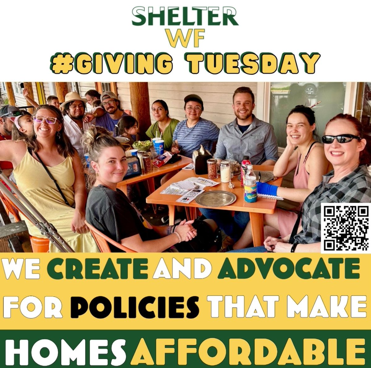 Shelter_WF's tweet image. It's Giving Tuesday!
This Giving Tuesday, your support helps us continue our vital work advocating for smart housing policies, connecting communities, and empowering residents to shape the future of our town. 🧵