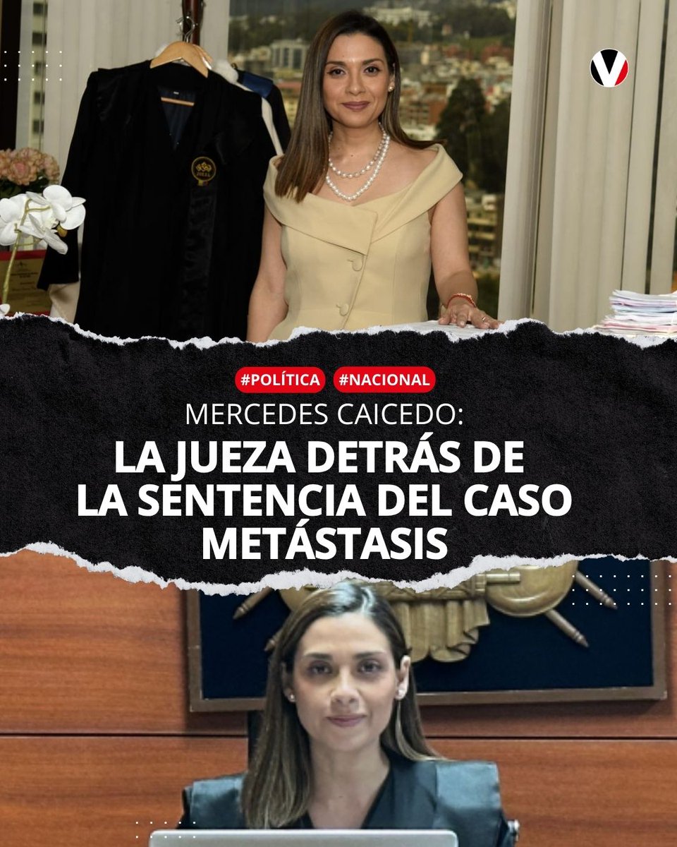 #ATENCIÓN | Mercedes Caicedo es la magistrada más joven de la Corte Nacional de Justicia. Desde que arrancó el juicio del caso Metástasis lleva casco y chaleco antibalas. “Teníamos que darle una respuesta al país y a los procesados”. ▶️ v.vistazo.com/4fXf7F6