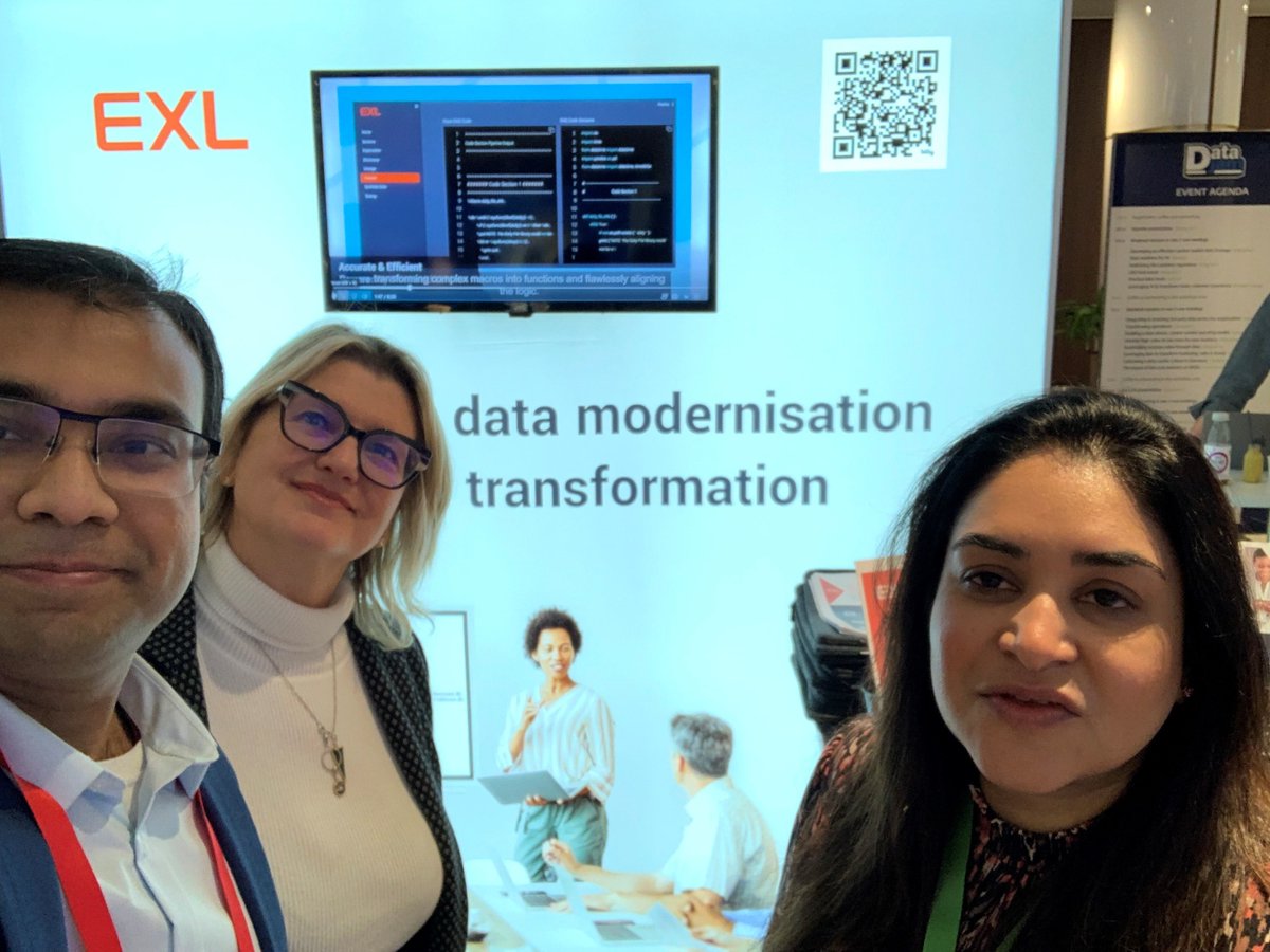 exl_service's tweet image. A big thank you to everyone who connected with us at Data Jam by The Insurance Network! It was a privilege to showcase how EXL is addressing data and analytics challenges in the insurance industry.

#DataJam #DataManagement