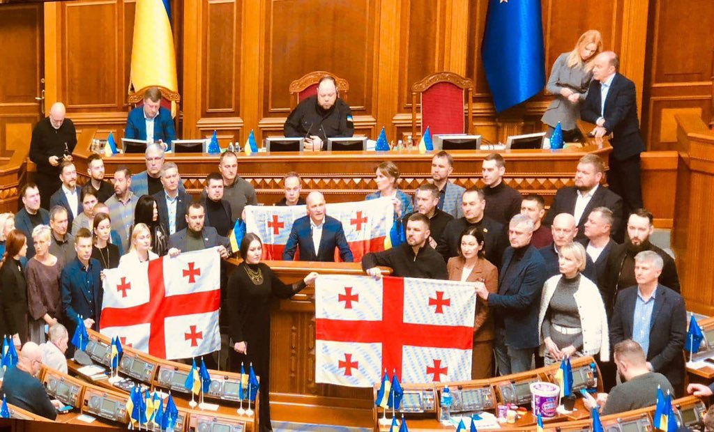 SamBayramova's tweet photo. Thanks Ukraine for support Georgian people 
✊❤️🇬🇪🇪🇺🇺🇦 https://t.co/ucvaaT8hzu