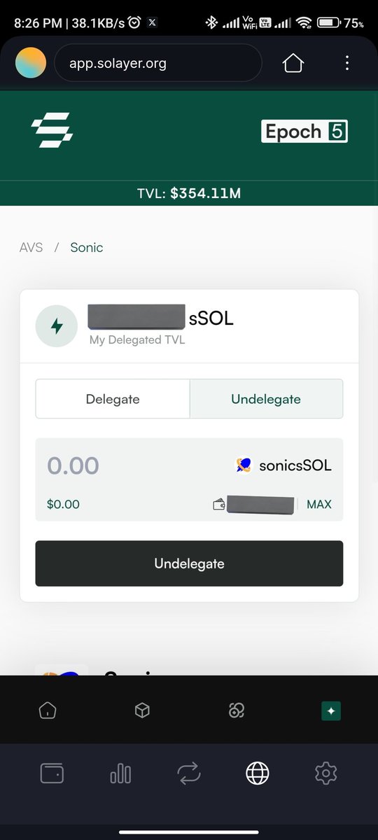 thedavidkarn's tweet photo. @CryptoTeluguO @0xSonicLabs Solayer se undelegate kyo nahi ho rahe? https://t.co/wiVVCTlq0e