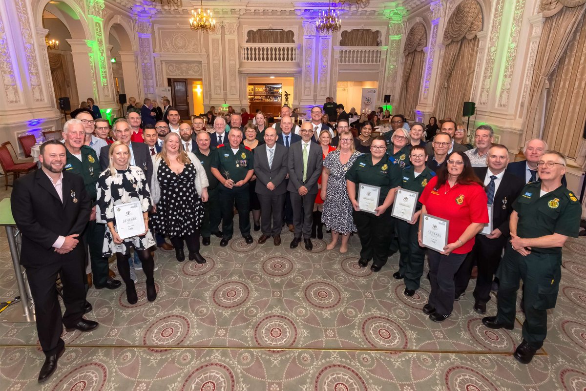 Deputy Lieutenant Violet Hancock recently joined <a href="/SECAmbulance/">South East Coast Ambulance</a> for their annual awards ceremony to recognise the achievements and long service of their dedicated staff and volunteers. 🎖️

The Lord-Lieutenant joins in congratulating all those who received awards on the night.