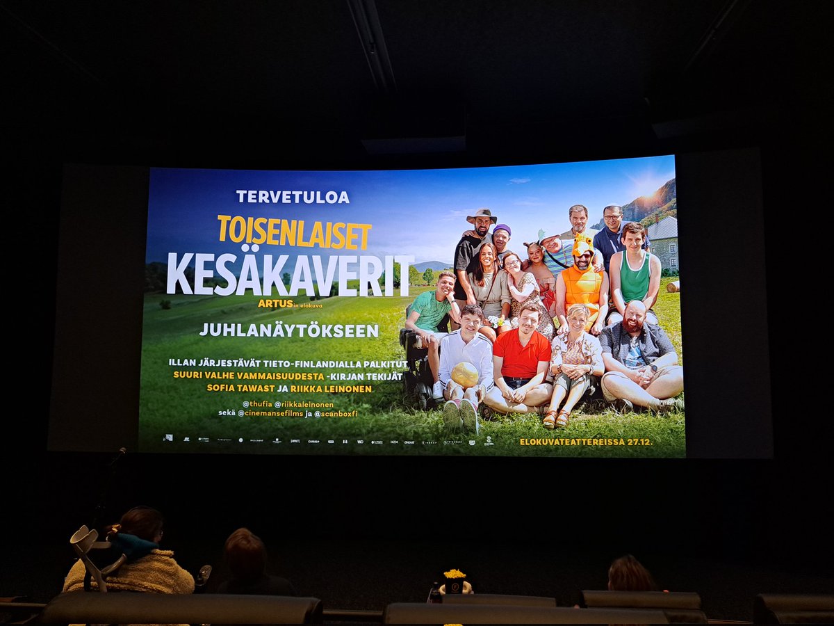 AnneliPuh's tweet photo. Kansainvälisen vammaisten päivän päätteeksi vielä ranskalainen komediaelokuva Toisenlaiset kesäkaverit. Elokuvaillan ja keskustelutilaisuuden järjestävät Sofia Tawast ja Riikka Leinonen, jotka saivat juuri Finlandia-kirjallisuuspalkinnon teoksestaan Suuri valhe vammaisuudesta. https://t.co/kTTZyzNOr9