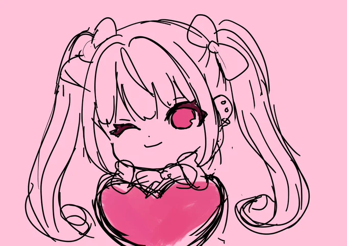 ヘッダー用に描き始めました#illustration #イラスト 