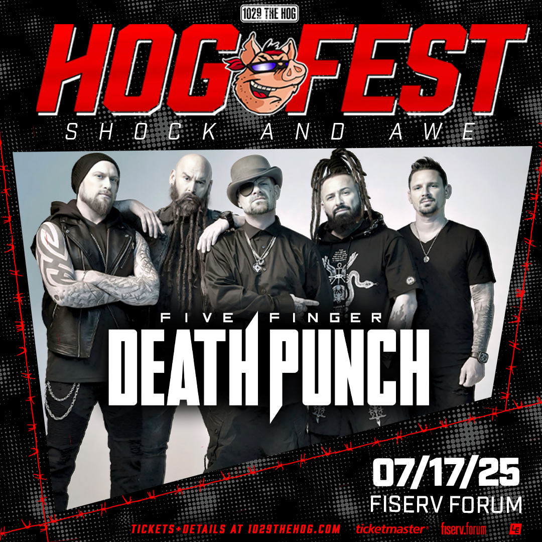 FFDP's tweet photo. 🔥 @1029TheHOG PRESENTS FIVE FINGER DEATH PUNCH AT @FiservForum JULY 17 2025 🔥
👊 With Guests @marilynmanson and @TFP_devotion 

🎟️ 5FDP Exclusive pre-sale begins December 4th at 10 a.m.
🎟️ Tickets On Sale this Friday, December 6 at 10 a.m. https://t.co/tDQRctKw4W