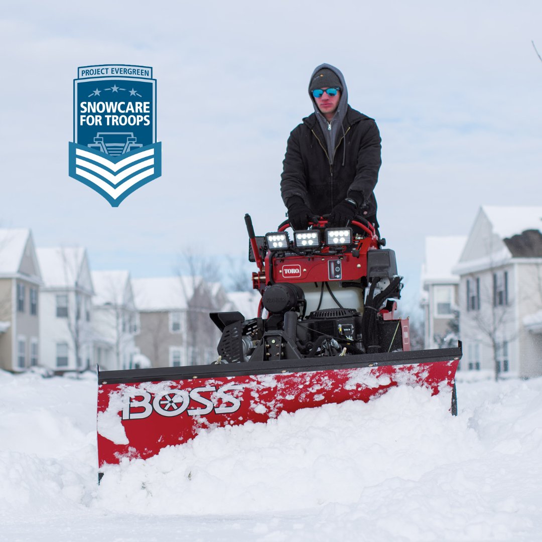 It's Giving Tuesday! Consider getting involved with SnowCare for Troops.

The program coordinates volunteers to cover military families' snow removal needs. Get started with @projectevergreen today.