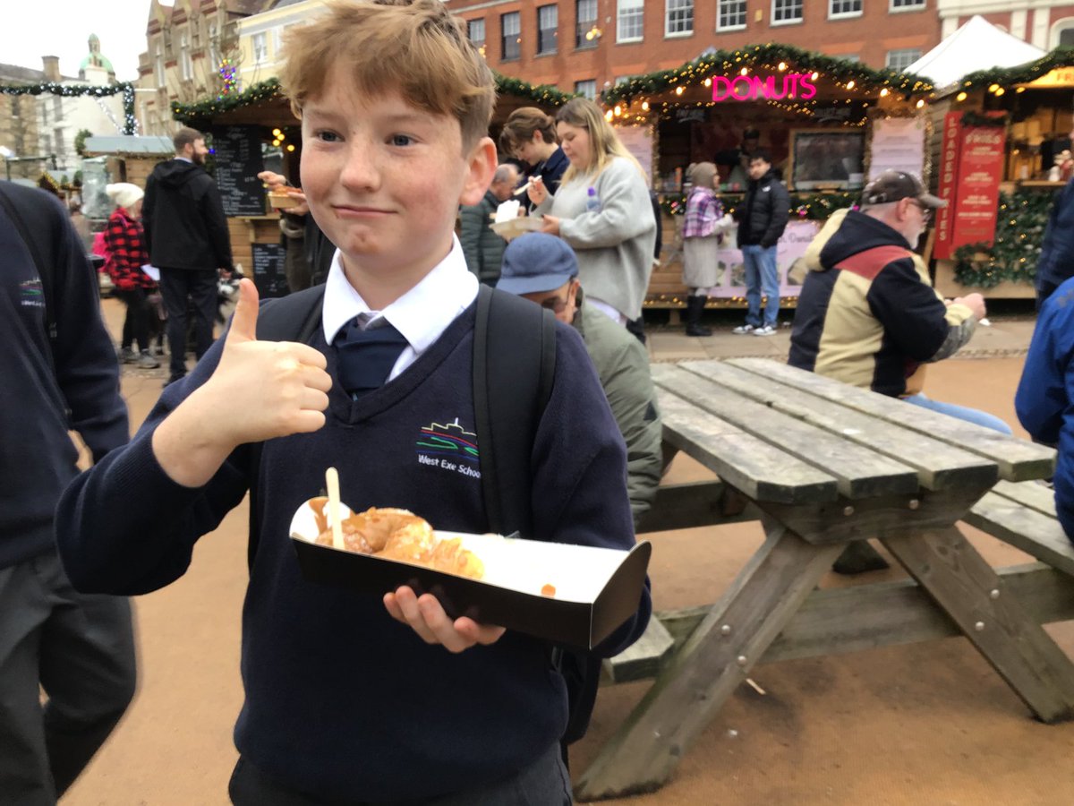 WestExeSchool's tweet photo. Our Yr9 business students visited Exeter's Christmas Market last week to conduct market research with stall holders ready for their own market next week in school...📊🎄 https://t.co/HY5Iq0Zuhw