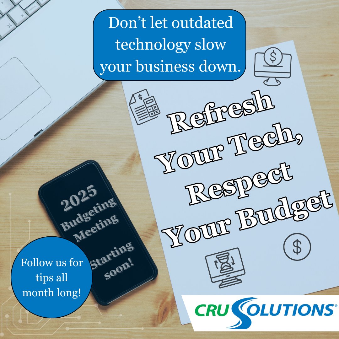 CRUSolutions's tweet image. 🚀Ready to give your business a technology refresh without breaking the bank?

Follow us as we navigate small business IT solutions for businesses on a budget.

#TechnologyRefresh
#BudgetFriendly 
#BudgetSmart
#CRUSolutions