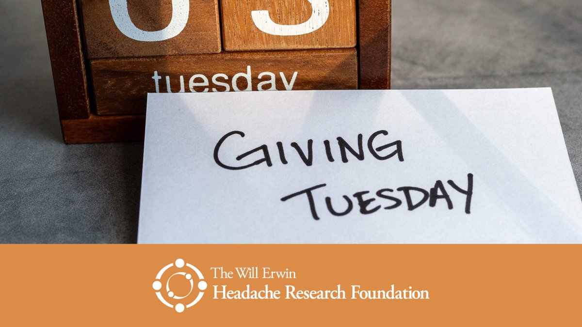 Cure_Headaches's tweet photo. Today is Giving Tuesday, a day dedicated to showing support for organizations and their mission by making a contribution. We are dedicated to finding a cure for debilitating headaches, but we can't do it without your help. Consider contributing today. https://t.co/7uDu7jHngV https://t.co/u6gNAe6oJF