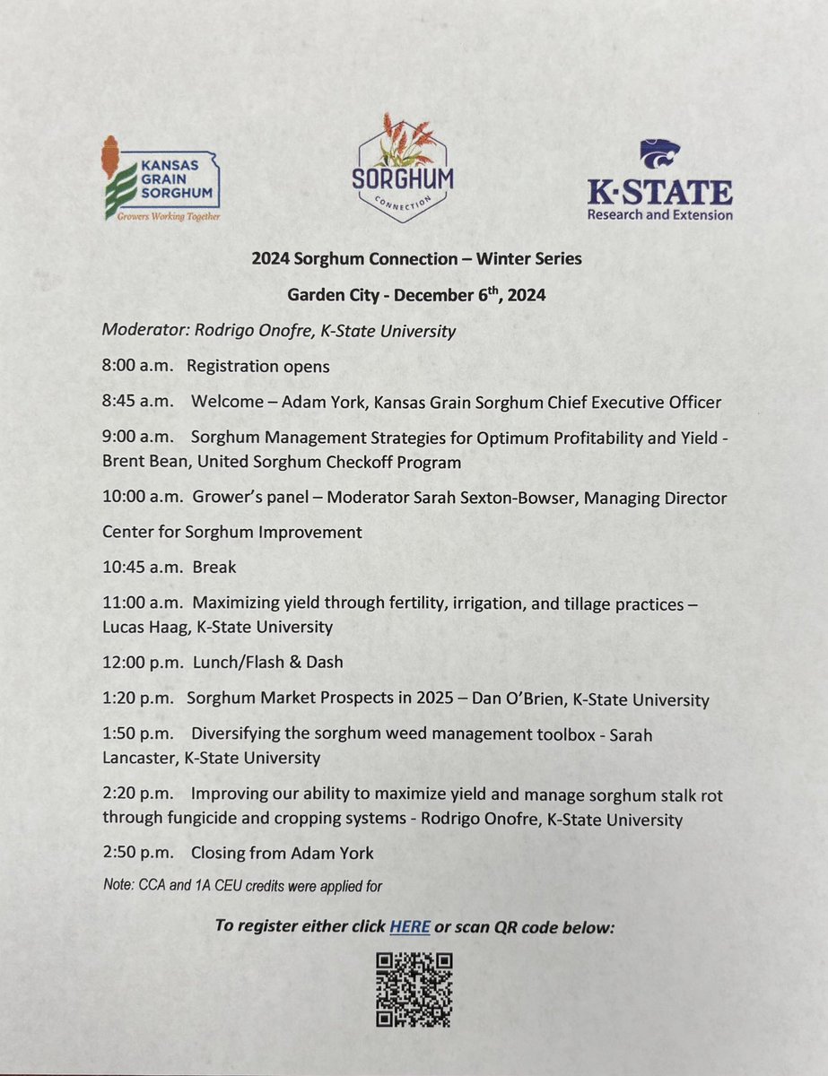Brant Peterson (@winsomefarms) on Twitter photo Join <a href="/KSsorghum/">Kansas Sorghum</a> <a href="/LucasAHaag/">Lucas Haag</a> <a href="/sarahannbowser/">Sarah Sexton-Bowser</a> <a href="/lancasarah/">Sarah Lancaster</a> and others for the Sorghum Connection Winter Series at a location near you. Join <a href="/KSsorghum/">Kansas Sorghum</a> <a href="/LucasAHaag/">Lucas Haag</a> <a href="/sarahannbowser/">Sarah Sexton-Bowser</a> <a href="/lancasarah/">Sarah Lancaster</a> and others for the Sorghum Connection Winter Series at a location near you.