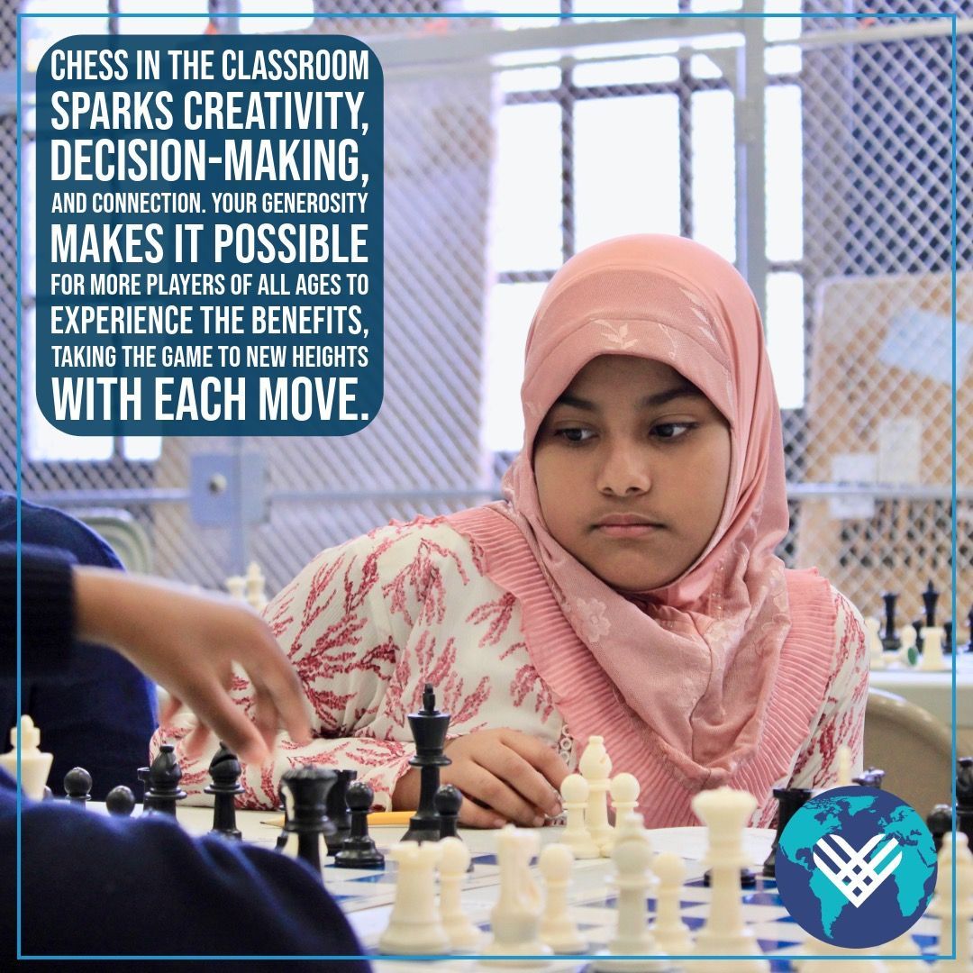 chessinschools's tweet image. ❤️ Checkmate for a Cause! On this #GivingTuesday, help us spread the love of chess and give others the opportunity to grow, learn, and compete. With your support, we can help develop future champions both on and off the board. 🧠♟️ #ChessForGood #DonateNow #MakingMoves