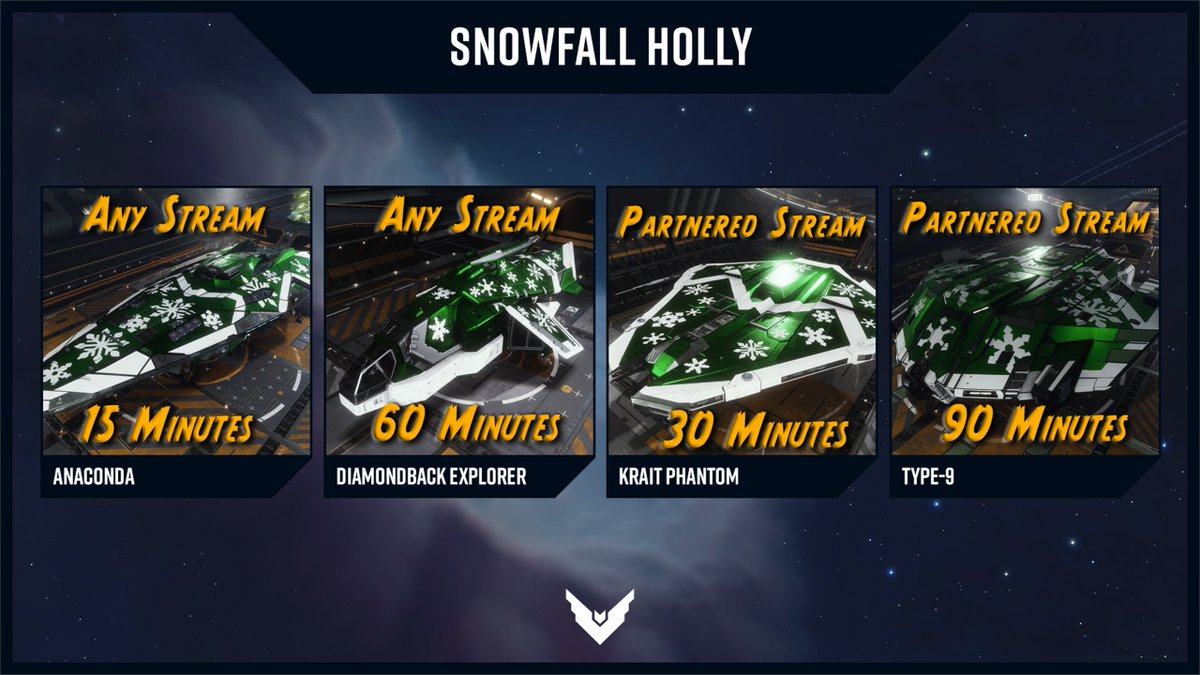 New <a href="/EliteDangerous/">Elite Dangerous</a> paint jobs coming soon™
They will be available from Tuesday 3rd December at  18:00 UTC until the 31st December 18:00 UTC
#EliteDangerous #EliteDangerousOdyssey