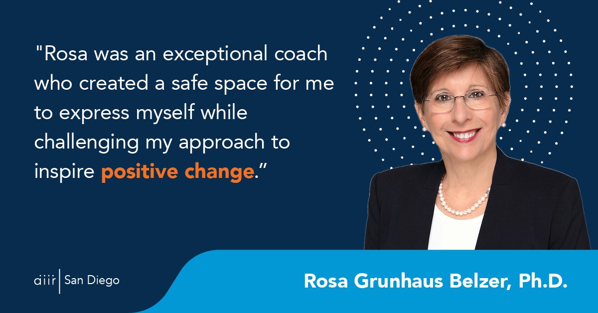 aiirconsulting's tweet image. Rosa Grunhaus Belzer, an AIIR Executive Coach with 25+ years of expertise in human behavior, neuropsychology, &amp;amp; adult development, empowers global leaders to embrace change &amp;amp; achieve results. Fluent in English, Spanish, &amp;amp; Hebrew. Learn more: hubs.ly/Q02-6WRv0 #ExecCoaching