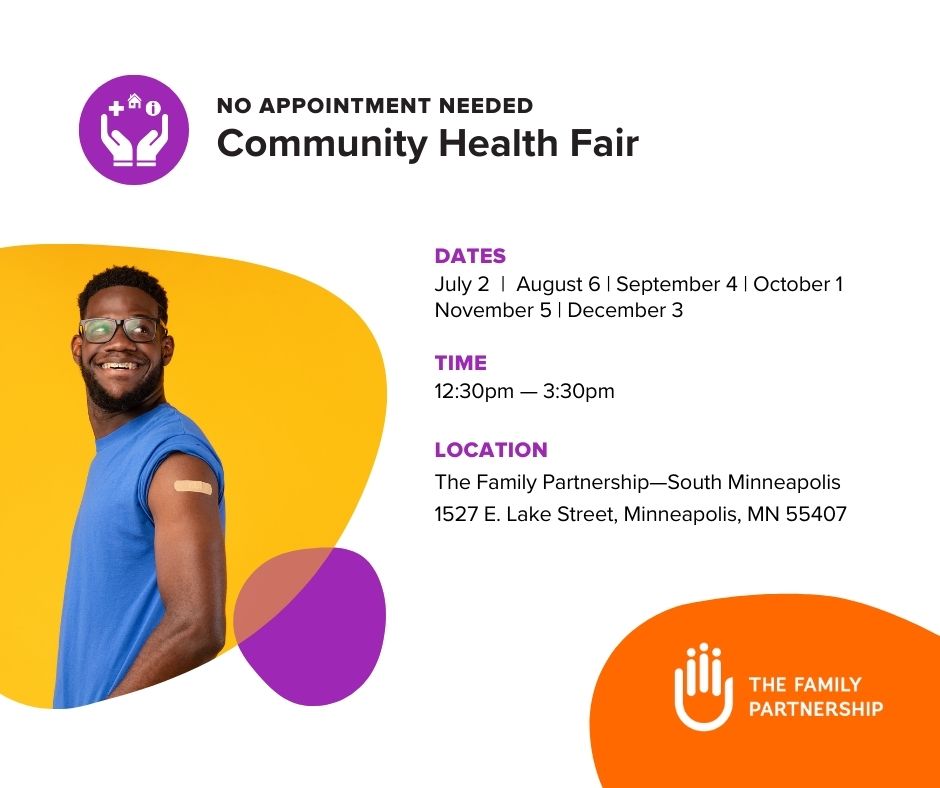The Community Health Fair is TODAY! Click here for more information: thefamilypartnership.org/events/