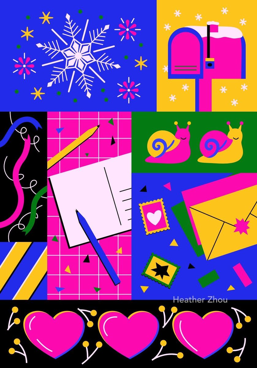 heather_zhou_'s tweet photo. 🐌 Snowflakes &amp; Snail mail #frostyandfestive2024 
.
#illustration #HolidayArtChallenge #Festivelllustration #SeasonalSketches #MerryAndBrightArt #HappyHolidaysArt #IllustrateTheSeason #DrawDecember https://t.co/6OrqJGNVoY