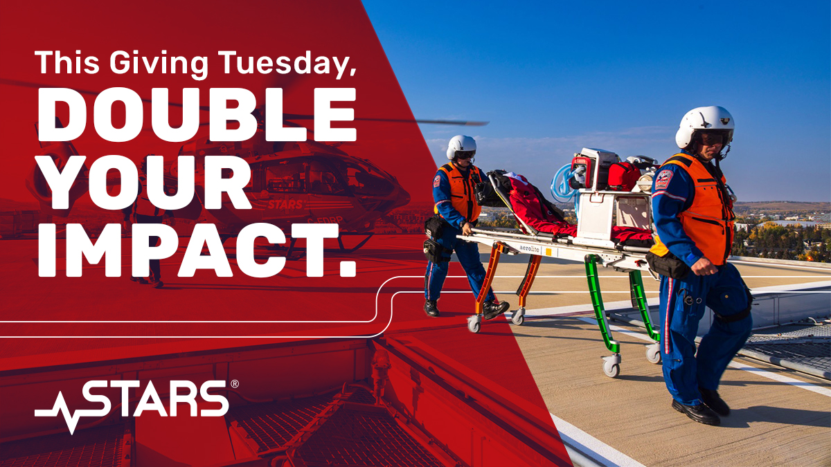 Celebrate Giving Tuesday with STARS!

On this global day of giving, your generosity can save lives. Give to STARS today to double your impact—<a href="/Precision_Jobs/">Precision Drilling</a> is MATCHING gifts up to a total of $25,000! 

Visit the link to donate! 👉 ow.ly/Qhnz50UjenP 

#GivingTuesdayCA