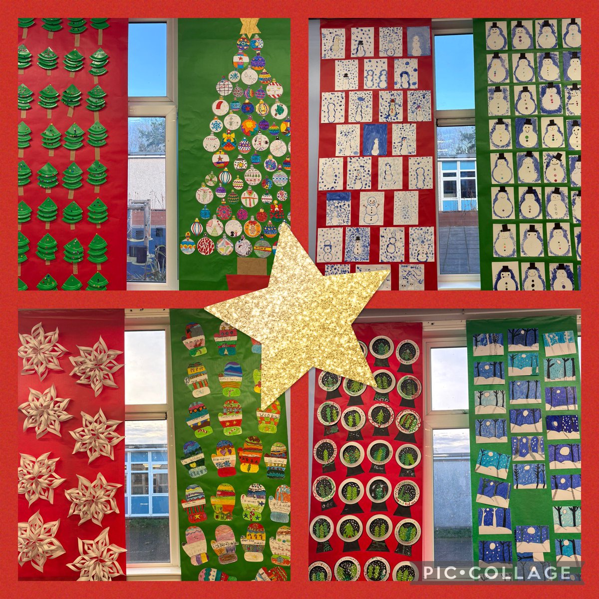 Great fun at our annual ‘Festive Banner’ making event last week. The finished banners look super up in the hall ready for the parties! 🌲⭐️