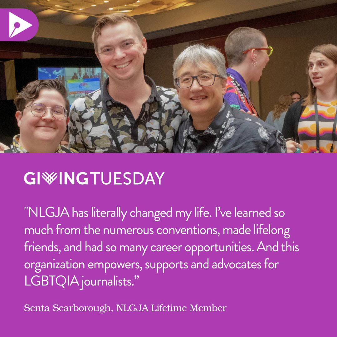 nlgja's tweet photo. It's Giving Tuesday and we need your help! Can you give $33 to help us reach our $2,000 goal?

In a challenging political climate, it is more critical than ever for LGBTQ+ issues and communities to be covered with care and respect.

Visit the link in our bio to make your gift. https://t.co/4bp6tl3xib