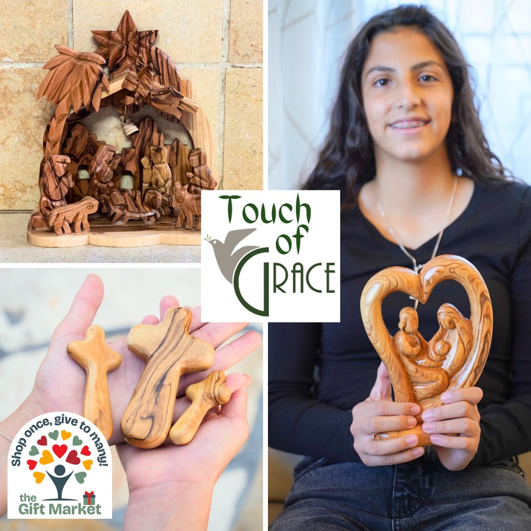 Preserve these age-old handcraft traditions from the Holy Land and ensuring a sustainable future for the skilled artisans of Beit Sahour with your purchase of olive wood products from Touch of Grace. Learn more at the FUMC Plano Gift Market on Dec. 14 &amp; 15. #shoponcegivetomany