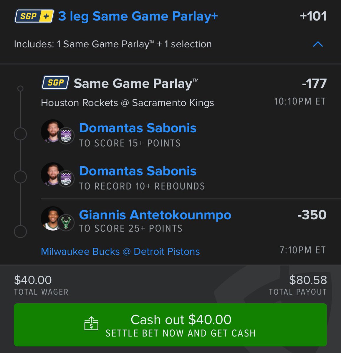 brank133's tweet photo. 🚨Ladder Challenge Day 3🚨

Day 3 - $40 ➡️ $80

Day 2 was sweat free! Great feeling about tonight!

#fanduel  #nfl  #nflbestbets #ladderchallenge #nba #nflsunday #sportsbettingpicks #nbabestbets #fanduel #bucks #kings #giannis #domantassabonis https://t.co/zvrg7yX8zk