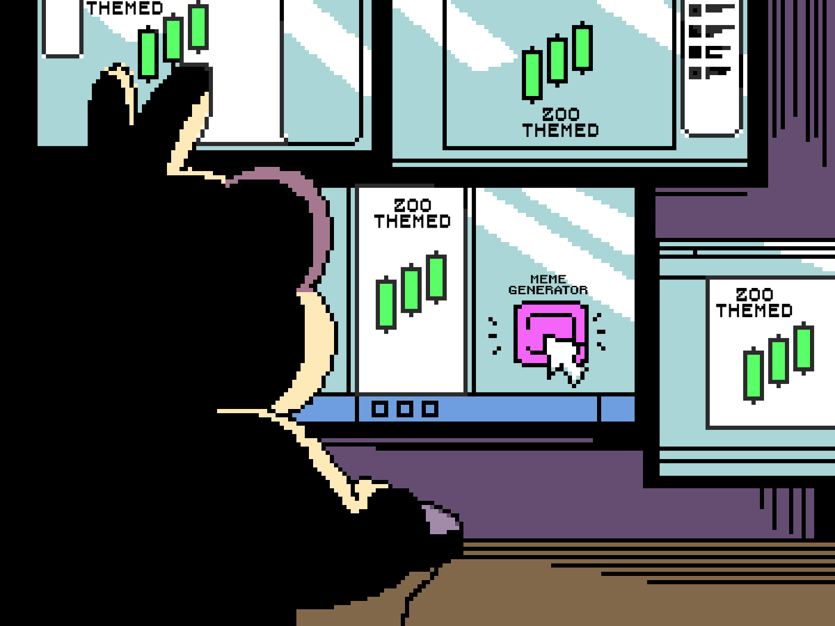 Zoo-themed tokens pumping, Boss turning charts into memes.

One click AI generation incoming, OK!