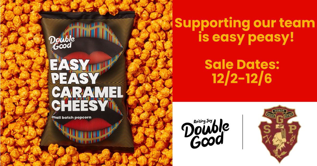SGP swim is doing a virtual fundraiser selling delicious Double Good popcorn for 3 more days. Sell ends on Friday, Dec 6, at noon. Order today and delivery by Christmas Eve is guaranteed. 

popup.doublegood.com/s/l65da6w6