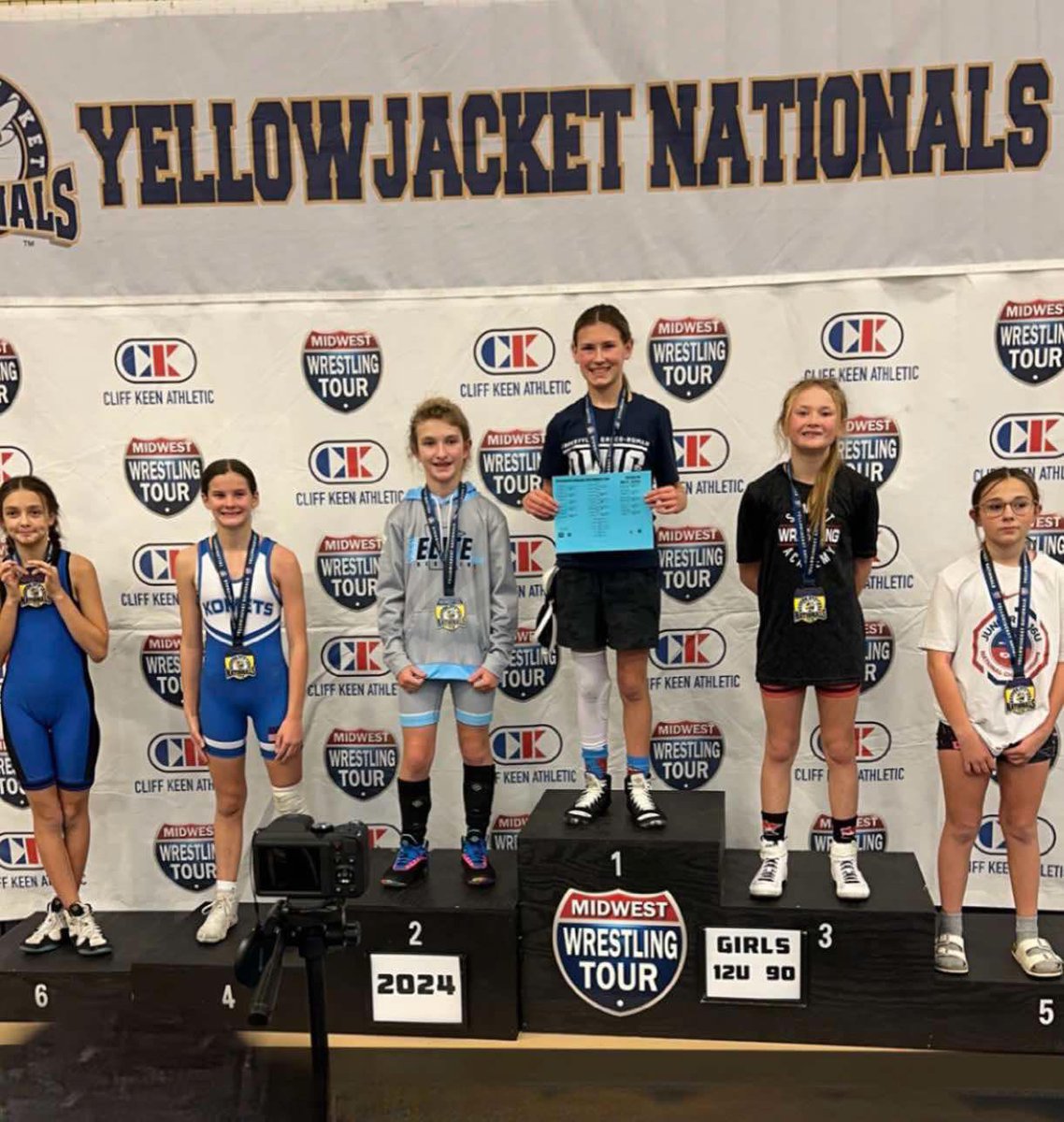 DWCwrestle's tweet photo. Liam Weber &amp; Lily Nerison bringing home some hardware after months of hard work! https://t.co/k9blAPTf7U
