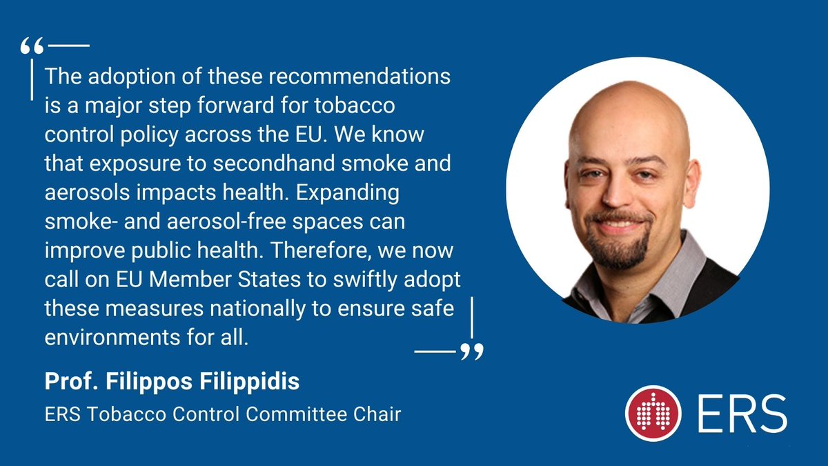 Today, the <a href="/EUCouncil/">EU Council</a> has adopted a recommendation in support of smoke- and aerosol-free environments. 

We now urge all EU Member States to also adopt the recommendation and achieve a tobacco-free generation in Europe by 2040. 

Read our statement: bit.ly/3OAhQZh