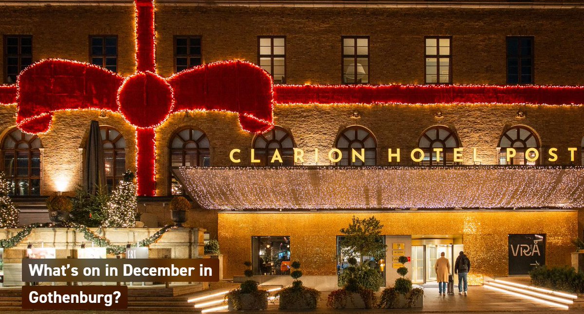 December offers magical experiences in #Gothenburg. From Christmas markets and concerts to exciting flea markets. Discover the city in Christmas garb and enjoy everything from dance performances to local food and crafts.
goteborg.com/en/guides/what…