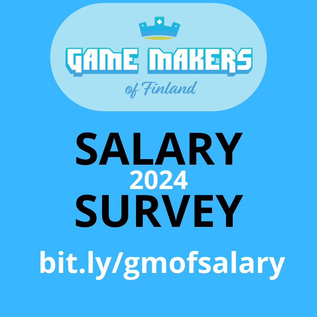 Do you work in the Game Industry in Finland? Our yearly Salary Survey is now open and needs answers: bit.ly/gmofsalary #gamemakers #salarysurvey