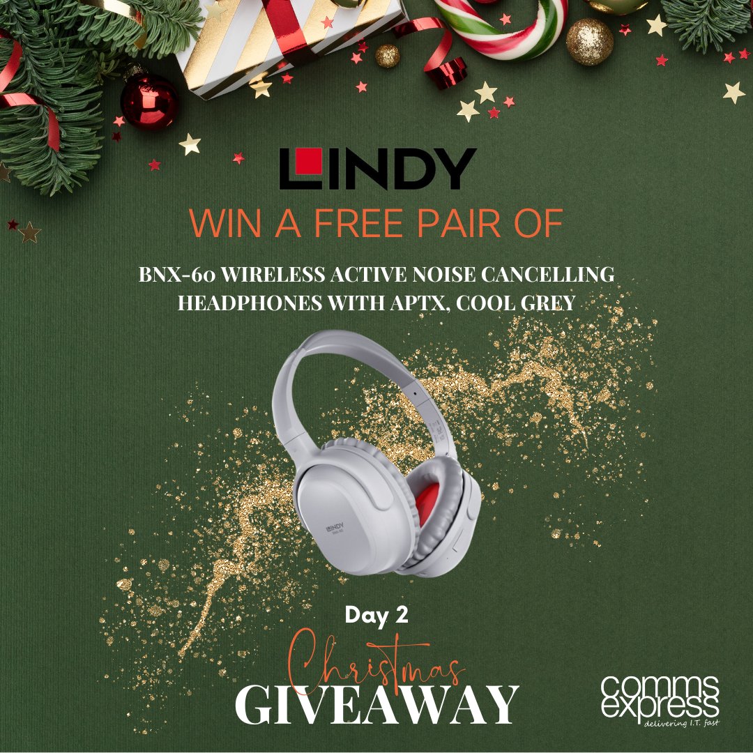 12 Days of Commsmas!

Day 2: Win a free pair of <a href="/LINDYUK/">LINDY</a> headphones!

Just answer this question correctly:
"Elvis doesn't have a white Christmas, he has a what, Christmas?"

If you win - please dm us to claim your prize!

#12DaysofCommsmas