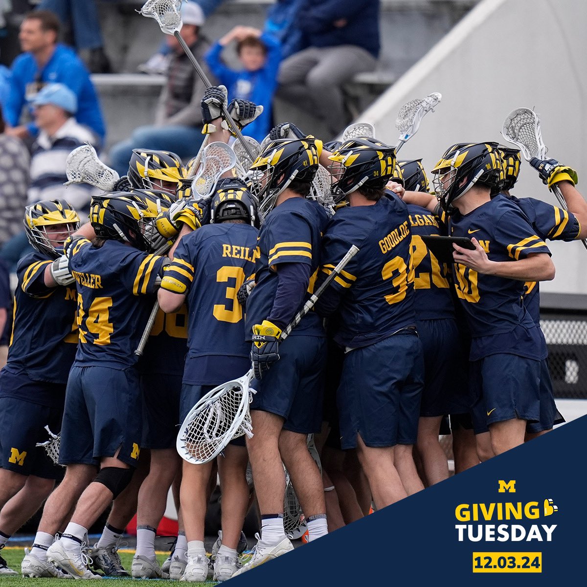 Celebrate Giving Tuesday with us by making a gift in support of Michigan student-athletes.

Each and every gift to Michigan Athletics provides student-athletes with opportunities in the most meaningful areas. 

Donate: myumi.ch/Pk4gg

#GivingTuesday #GoBlue 〽️