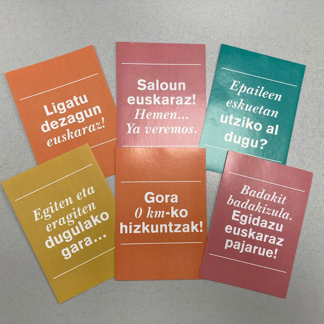 📢 EUSKARAREN NAZIOARTEKO EGUNA!
•
📆 Abenduak 3, 4, 5, 6.... 365 egun!
•
Larrialditik indarraldira goaz!⏩
•
•
•
JZIOQUI DUGU!🔥
Eskerrik asko <a href="/eusk_kontseilua/">Aiaraldeko euskalgintza kontseilua</a> pegatinengatik!
•
•
#Euskara #gazteak #EuskarAbentura #euskararennormalizazioa

<a href="/kontseilua/">Euskalgintzaren Kontseilua</a>  @topagunea