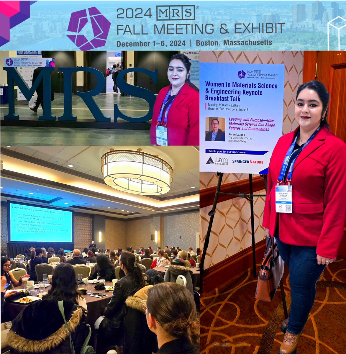 Dr. Anupma Thakur 🇮🇳 (@anupmathakur92) on Twitter photo Excited to kick off #MRSFall2024 in #Boston!
Started with the inspiring Women in Materials Science & Engineering Breakfast and I will be presenting tomorrow at the New Faculty Candidate Poster Session (Hynes, Hall D).
Let’s connect and chat!
#AnasoriLab
<a href="/MRSBulletin/">MRS Bulletin</a>
#F24MRS Excited to kick off #MRSFall2024 in #Boston!
Started with the inspiring Women in Materials Science & Engineering Breakfast and I will be presenting tomorrow at the New Faculty Candidate Poster Session (Hynes, Hall D).
Let’s connect and chat!
#AnasoriLab
<a href="/MRSBulletin/">MRS Bulletin</a>
#F24MRS