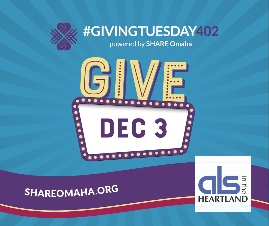 Giving Tuesday has arrived! Support ALS in the Heartland by donating through our Amazon Wishlist or with a monetary contribution at: shareomaha.org/nonprofit/als-…
Your donation significantly impacts the lives of those affected by ALS in our community, today and every day!