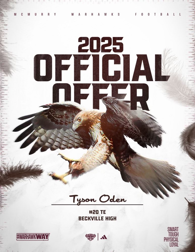 After a great talk with <a href="/CoachRauMCM/">Mark Rau</a> I am blessed to receive another offer from McMurry University <a href="/Beckville_Sport/">Beckville Athletics</a> <a href="/24_RossC/">Cody Ross</a> @SR_scouting #AGTG