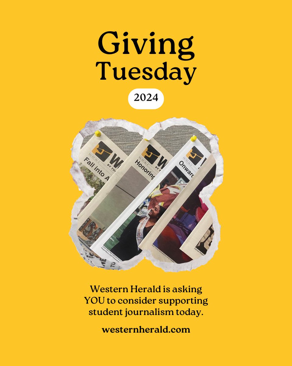 Happy Giving Tuesday, Broncos! Have you ever considered donating to WH? Supporting student journalism means supporting the future of the fourth estate. Head over to secure.wmualumni.org/s/give and search up the Student Media Group fund to donate. Thank you for your consideration!