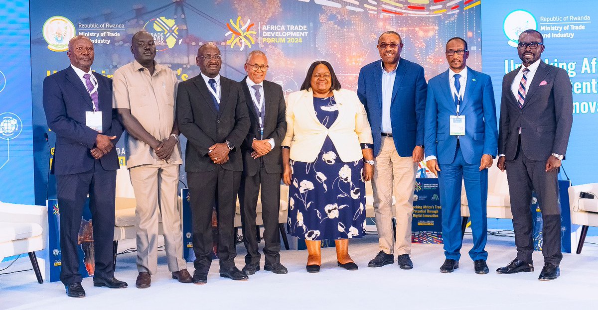Min of Trade |Rwanda (@rwandatrade) on Twitter photo The #ATDF2024 comes to an end. Minister <a href="/P_Sebahizi/">Prudence Sebahizi</a> called for investments in soft and hard infrastructure, market integration, increased production and value addition, and the facilitation of the seamless movement of goods, services, and people to drive Africa’s trade forward. The #ATDF2024 comes to an end. Minister <a href="/P_Sebahizi/">Prudence Sebahizi</a> called for investments in soft and hard infrastructure, market integration, increased production and value addition, and the facilitation of the seamless movement of goods, services, and people to drive Africa’s trade forward.