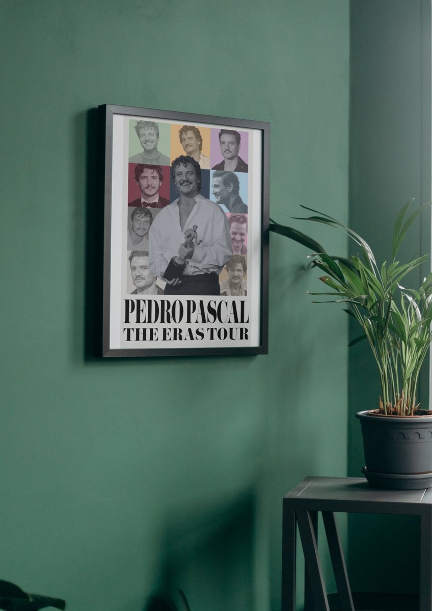 PosterphoriaCo's tweet photo. Pedro Pascal "The Eras Tour" Poster https://t.co/ETkkzjfJjX via @Etsy https://t.co/U2ViMBztHD
