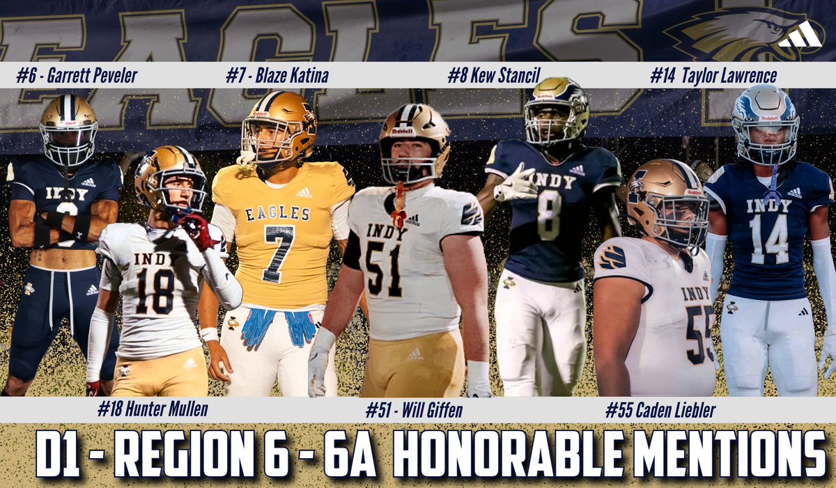 Honorable Mentions for the Region 6 - 6A squad! 

#ALLINdy