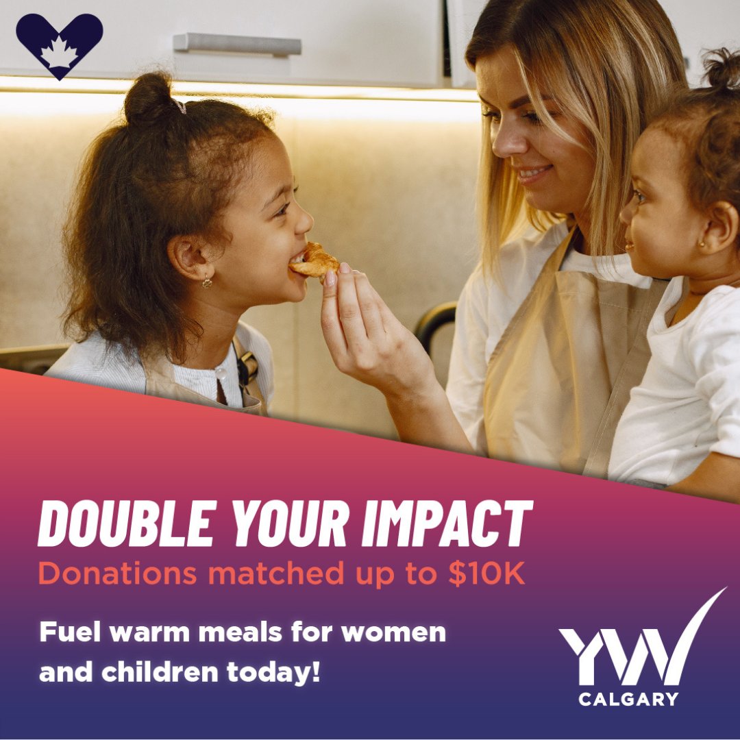 It's Giving Tuesday! ✨

Bring hope to women &amp; children at YW Crisis Shelter this holiday season.

🎯 Goal: $20K for warm meals
🌟 Every $1 matched by Rosa Erichsen family
Spread safety &amp; kindness. Donate!

🔗 bit.ly/ywcalgarygivin…

#GivingTuesday #MakeAnImpact