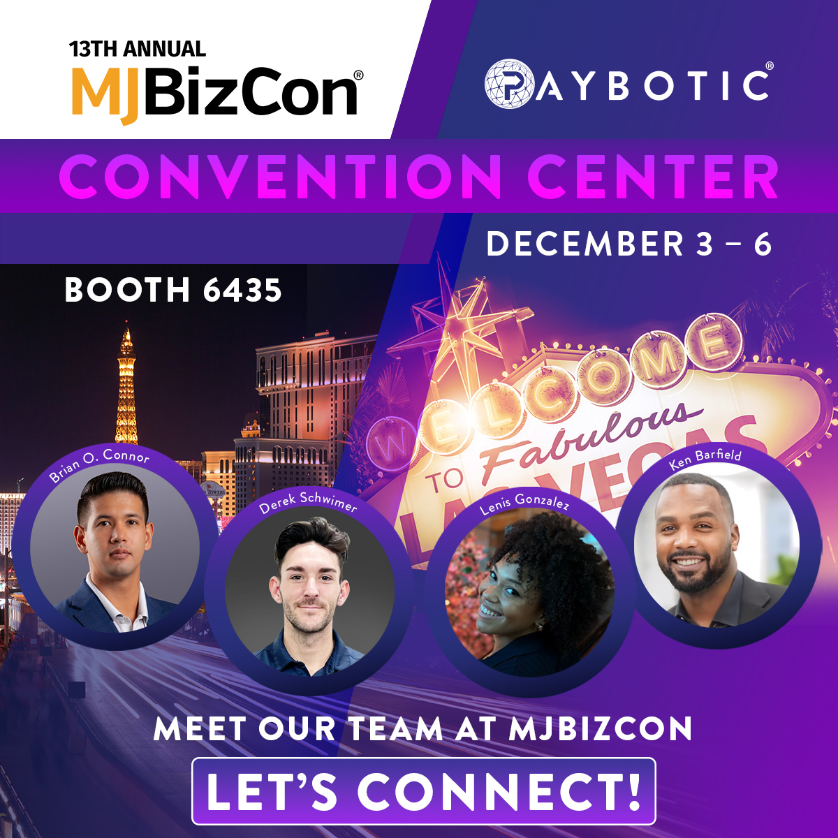Vegas, here we come! 🎉 The Paybotic team is on their way to #MJBizCon, ready to connect, collaborate, and help your cannabis business thrive.  Let’s talk payment and  banking solutions specifically designed for the cannabis industry. Plus,  get 36 months of waived monthly