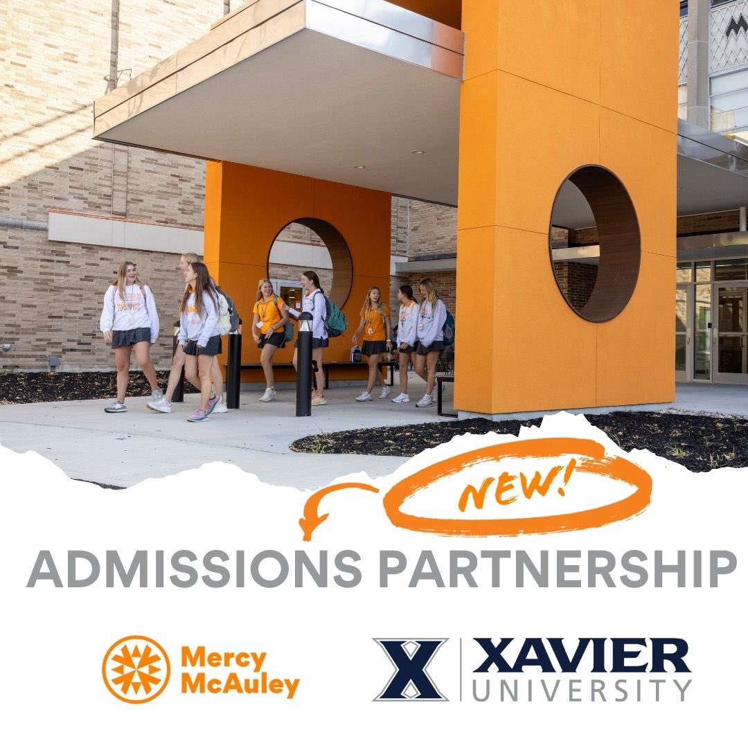 We are thrilled to announce a new admissions partnership with <a href="/XavierU/">Xavier University</a>! mercymcauley.org/about-us/nes/n…