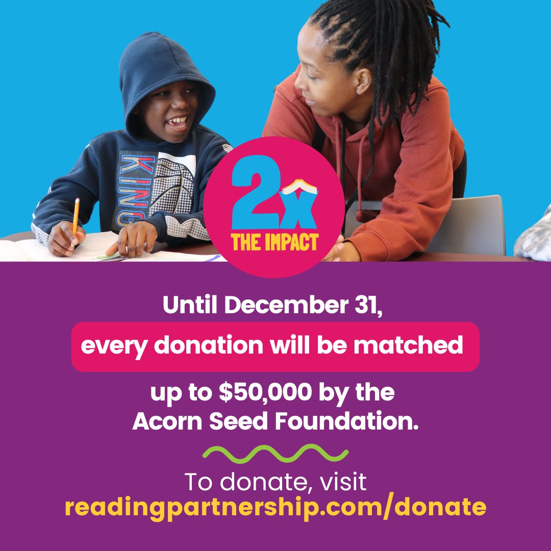 🚀 Boost kids’ literacy for a brighter future ⭐

Right now, over 1 million Canadian children aren't reading at grade level. You can help change that. Until Dec. 31, the Acorn Seed Foundation will match every donation, dollar for dollar.

👉 Donate Today: ow.ly/zCap50UjZ9E