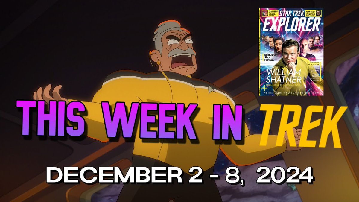 #ThisWeekinTrek: #StarTrekExplorer’s final issue is out this week, and #StarTrekLowerDecks nears the end of its run with episode 8 of season 5: "Upper Decks." #StarTrek 
youtu.be/xpCRbt5zzWI
