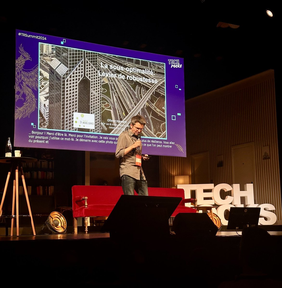 TechRocksFr's tweet image. C’est parti pour la dernière session ! 🚀

Nous clôturons ce TechRocks Summit 2024 avec Olivier Hamant, biologiste, auteur et chercheur, pour une ouverture vers un avenir différent, un avenir vers la sous-optimalité ! 

#trsummit2024