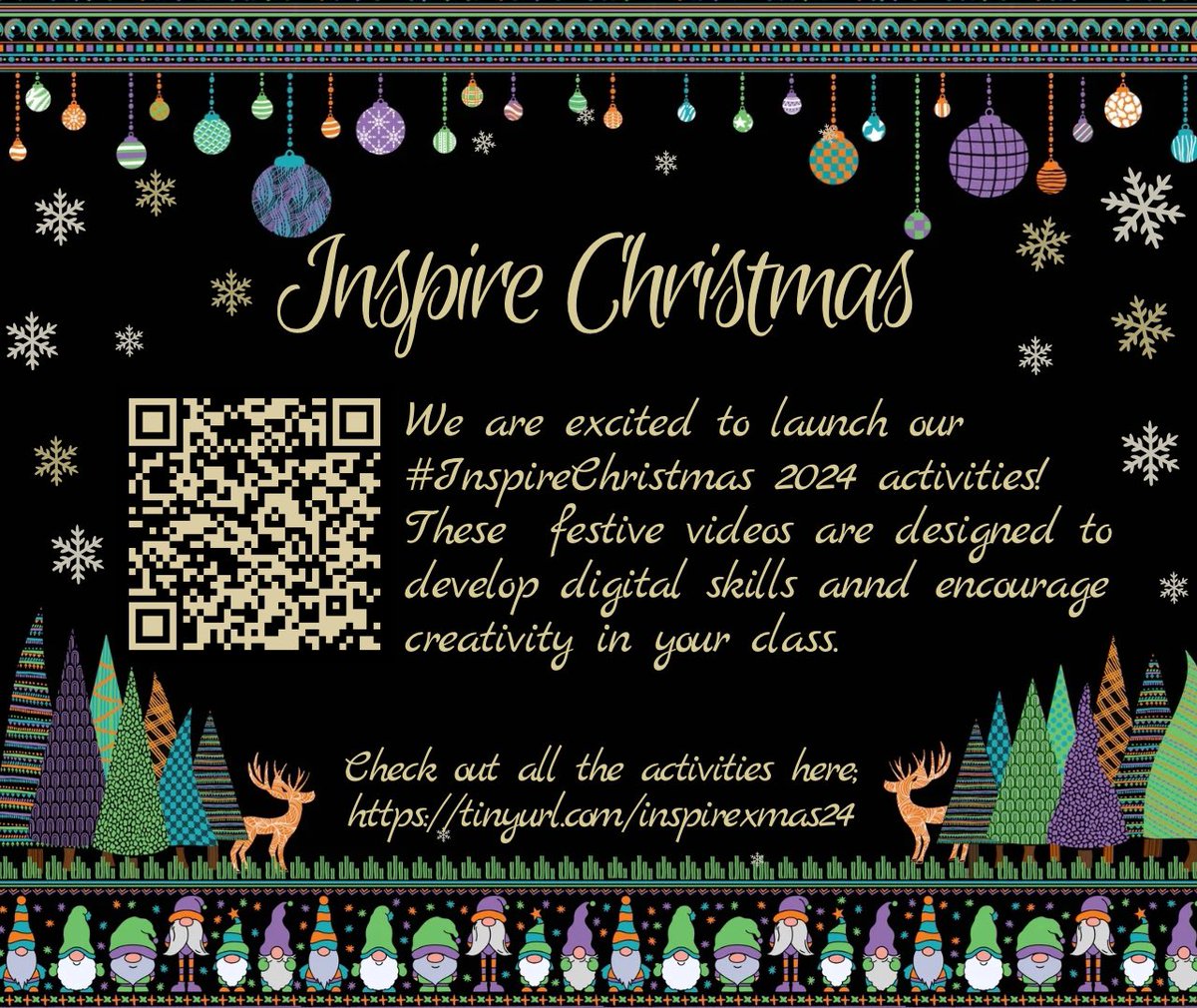 🎄 Very excited to launch this year’s #InspireChristmas activities!

🌟 24+ brand-new videos to spark creativity &amp; build digital skills in your classroom.

✨ Explore the resources at: tinyurl.com/inspirexmas24