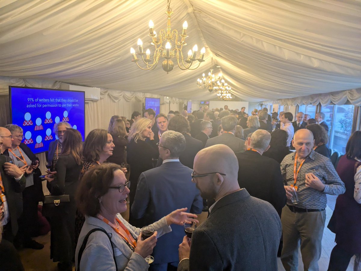 It’s our annual winter reception - a chance to celebrate writers and address their rights. Today <a href="/ALCS_UK/">ALCS</a> are launching SCOOP (an initiative to support freelance journalists) and sharing the findings of their AI survey 👏