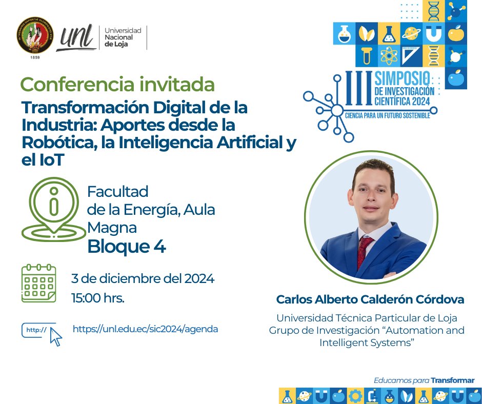 lachamba's tweet photo. 🚀 ¡Arrancamos!
Hoy inicia el III Simposio de Investigación Científica: Ciencia para un Futuro Sostenible 🌍, organizado @UNLoficial y de manera especial por la Facultad de la Energía.
🗣️ Conferencias
📝 Ponencias
🎨 Pósteres científicos
Agenda: https://t.co/7fIVfNunfk
1/3 https://t.co/Tl3t1uNXin